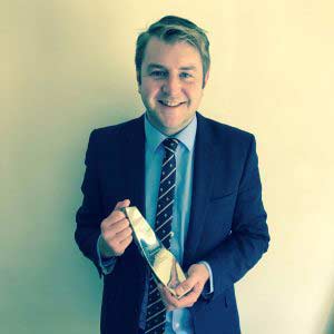 Andy Thompson SDL-Auctions The Negotiator Awards Rising Star Estate Agent Award image