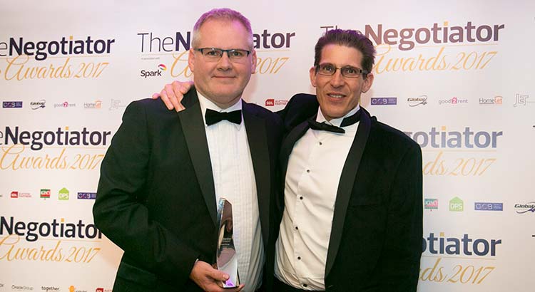 The Negotiator Awards 2017 Winners Howard Cundy Innovator of the Year Award UK Residential Awards image